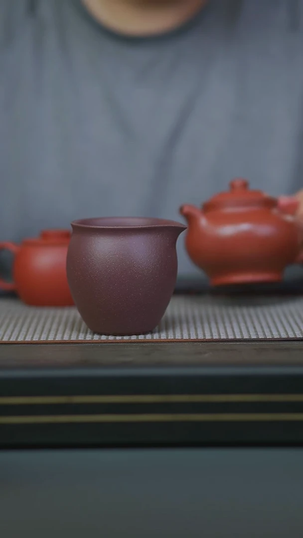 茶壶紫砂一号紫泥公道杯200cc