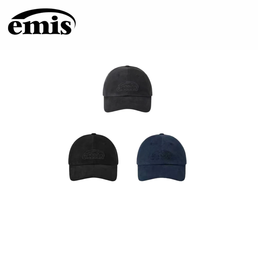 emis帽子磨毛镂空标棒球帽鸭舌帽软顶百搭休闲大头围【王雪糕】