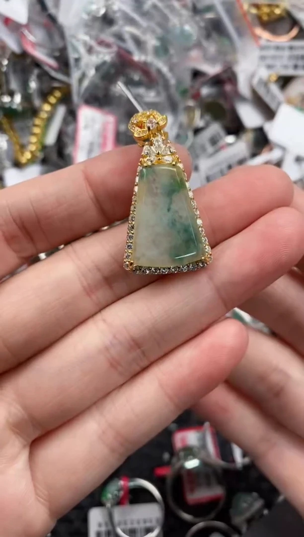 银S925镶嵌戒指翡翠8888-----3