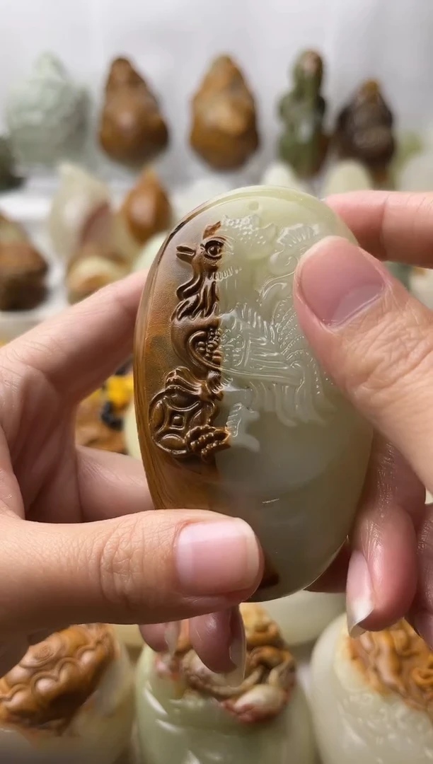 石材古青石棉纹正常不退换鸡