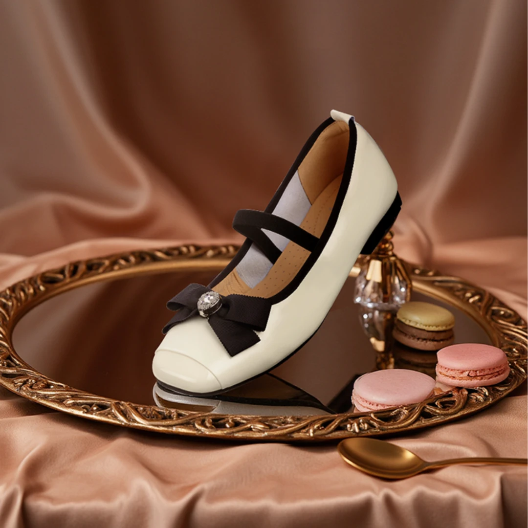 敏哥-Magic Garden安妮公主蛋卷鞋黑白舒适MG252Q002