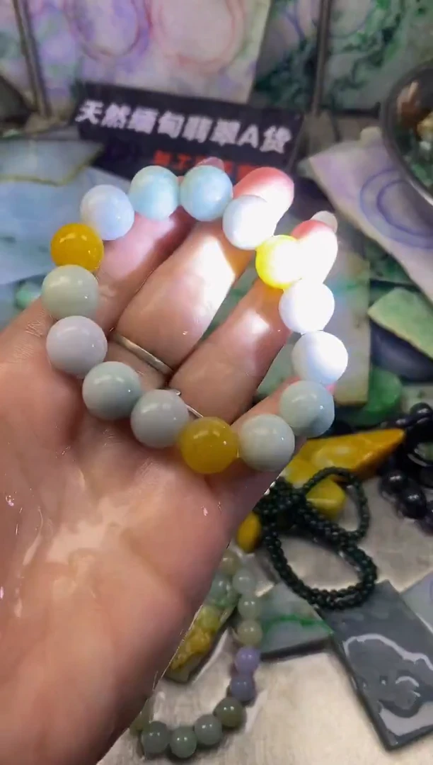 散珠翡翠天然缅甸翡翠A货952