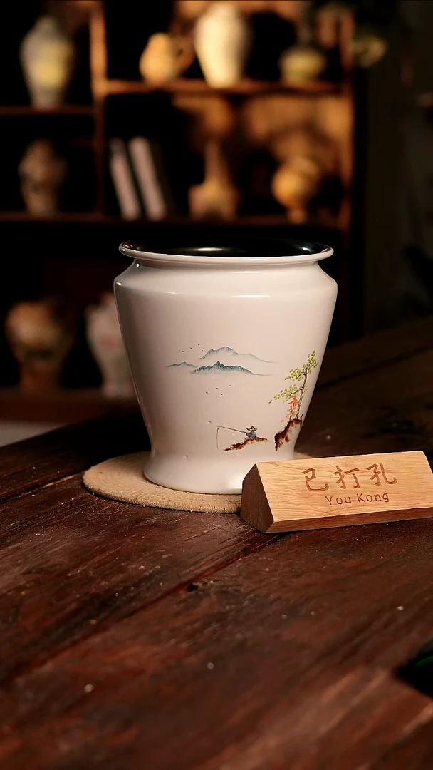 摆件19-528微瑕高度23口径16已打孔误差2孤品