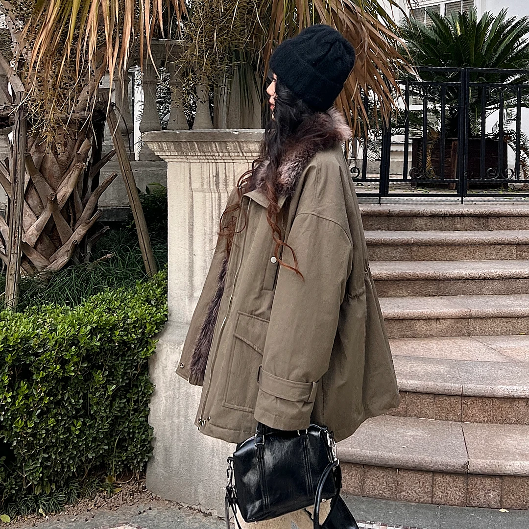 LA.Sheila“丘比特”毛绒中长款加厚外套254-WT/1125-58925