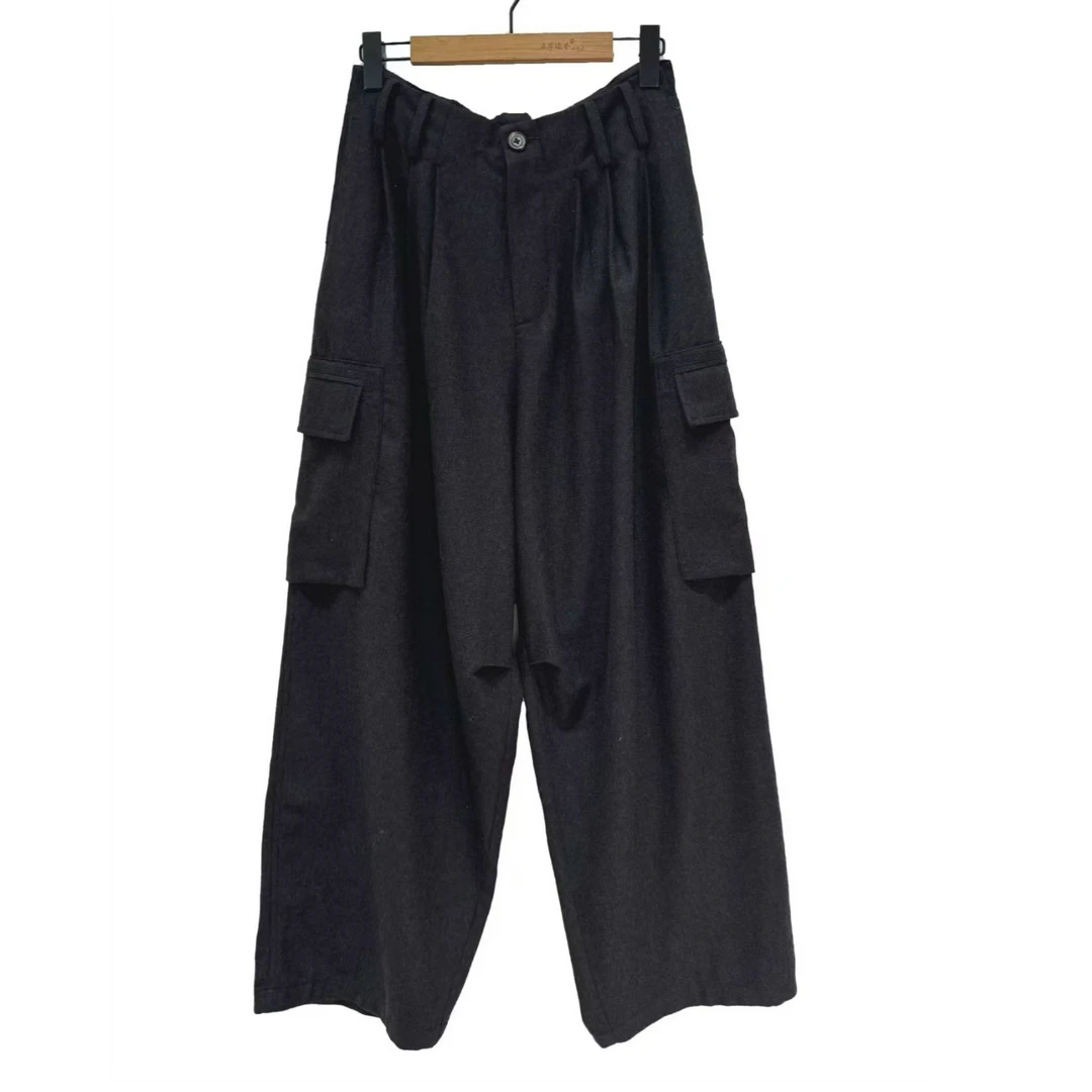 左岸迷香 原创设计 果儿坊 【男装长裤】休闲宽松 工装裤9014