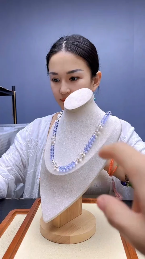 颈饰14K金镶嵌水晶随昔diy颈饰