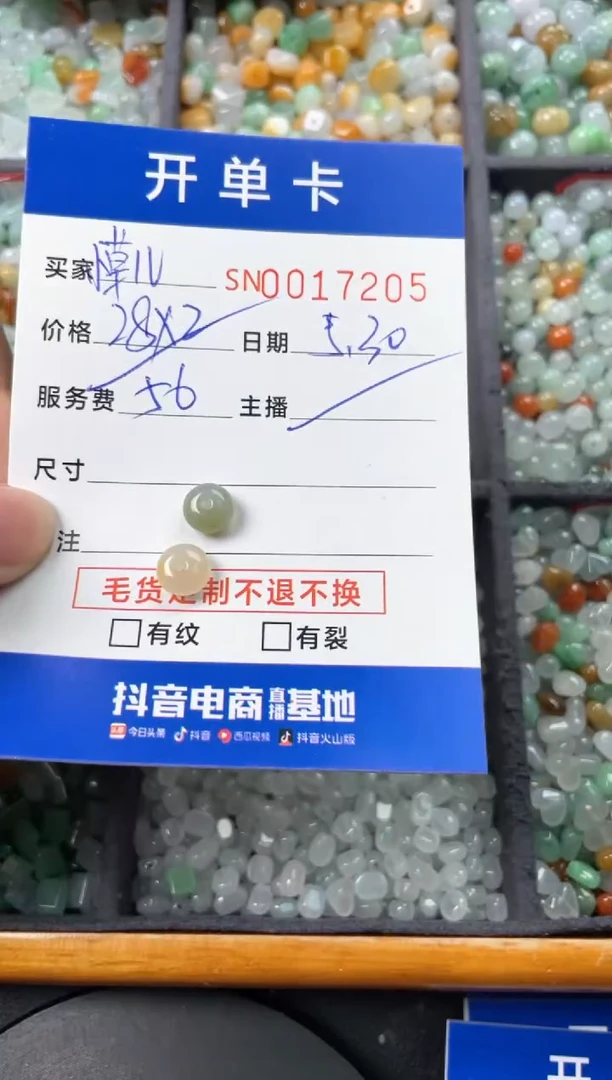 翡翠未镶嵌颈饰00017205