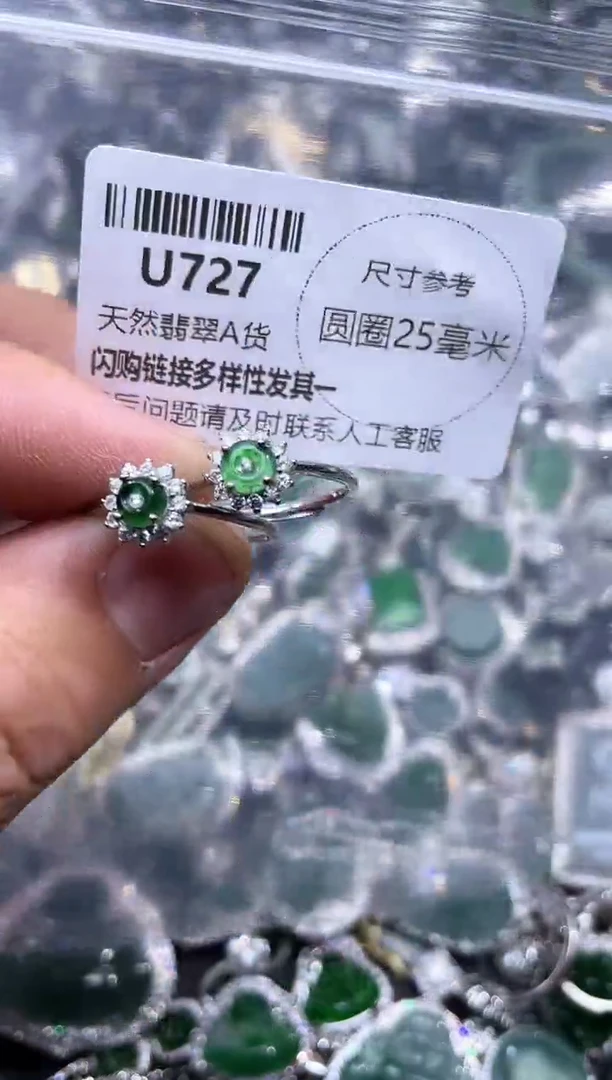 【闪购商品】翡翠颈饰未镶嵌U727戒指 多样性发其一