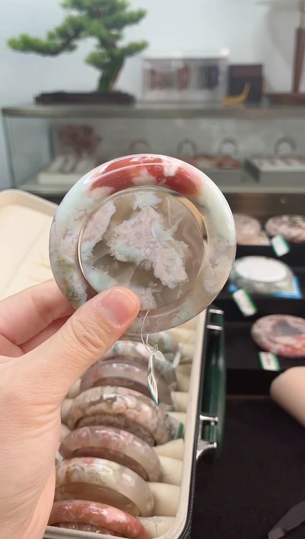 未镶嵌手镯石英质玉56圈口（赠品镯心）S9794