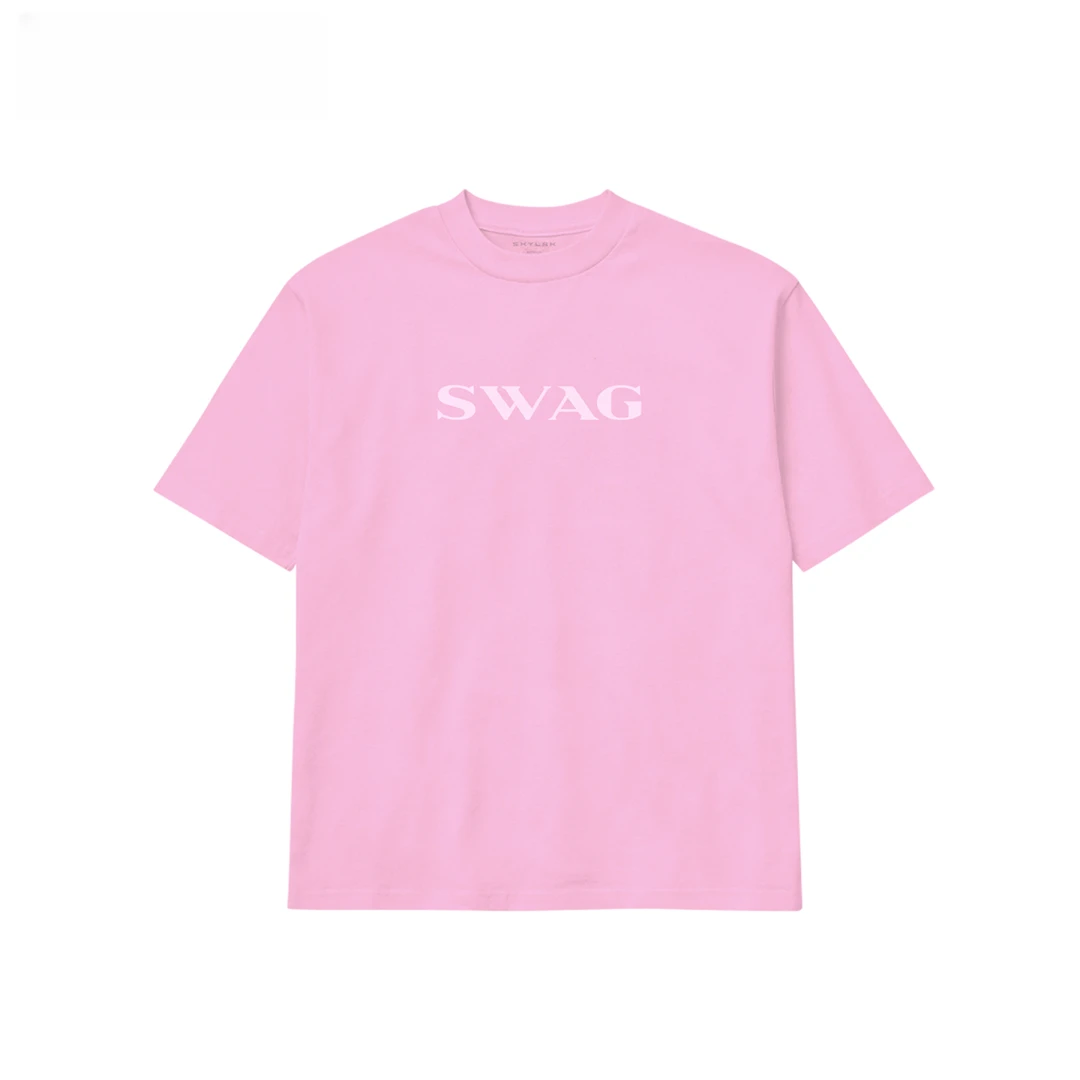 Skylrk Justin bieber官方周边 SWAG T恤 CLOUD PINK 云粉