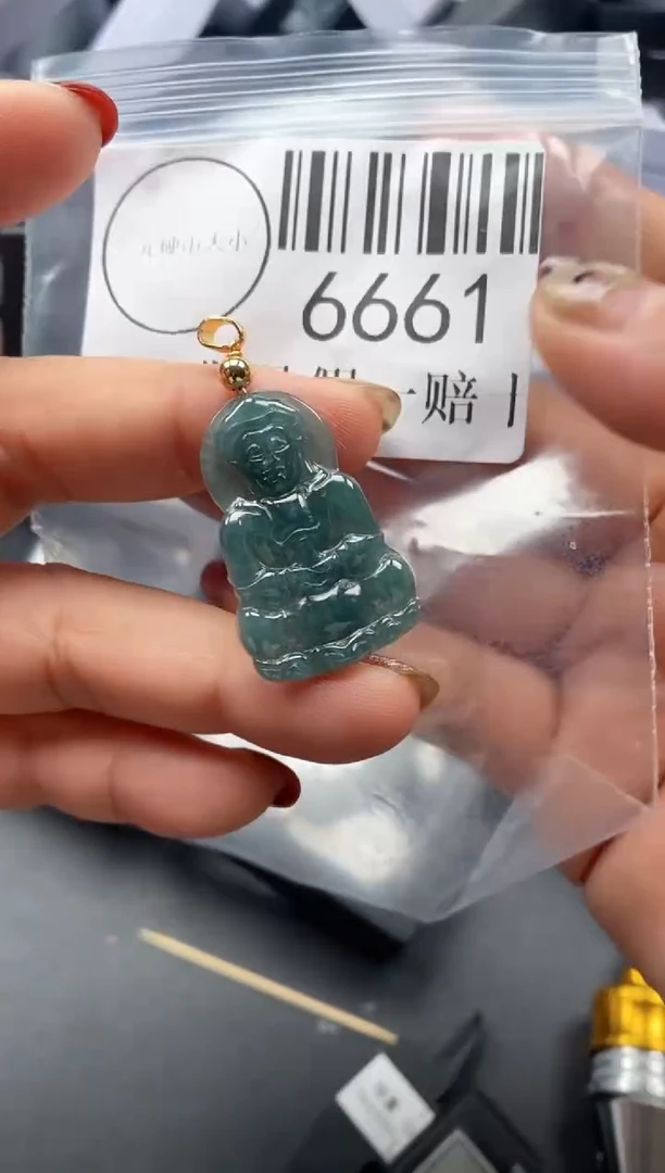 吊坠(不含链)未镶嵌翡翠6661