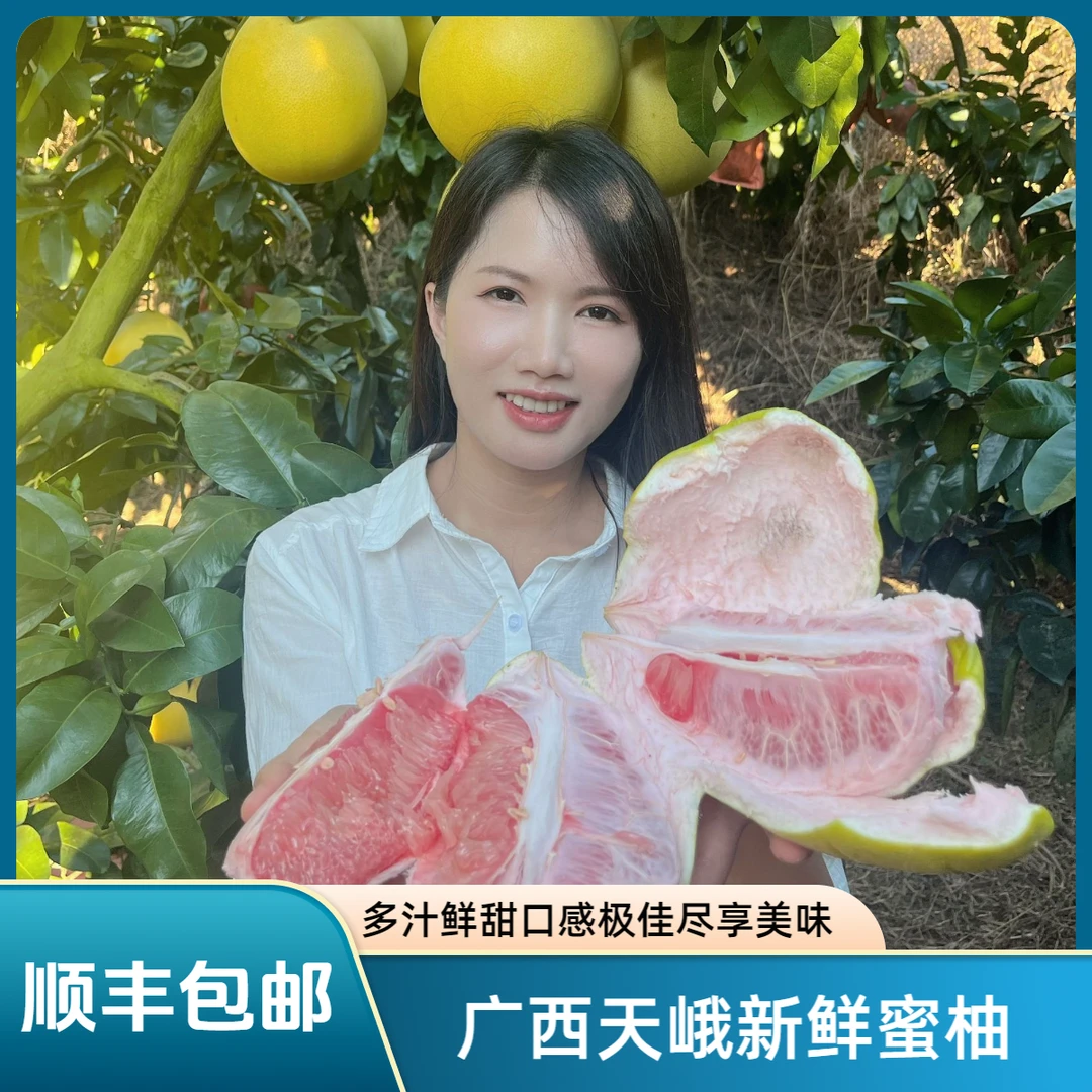 【顺丰包邮】广西天峨县岜暮乡大甲屯三红蜜柚新鲜现摘现发