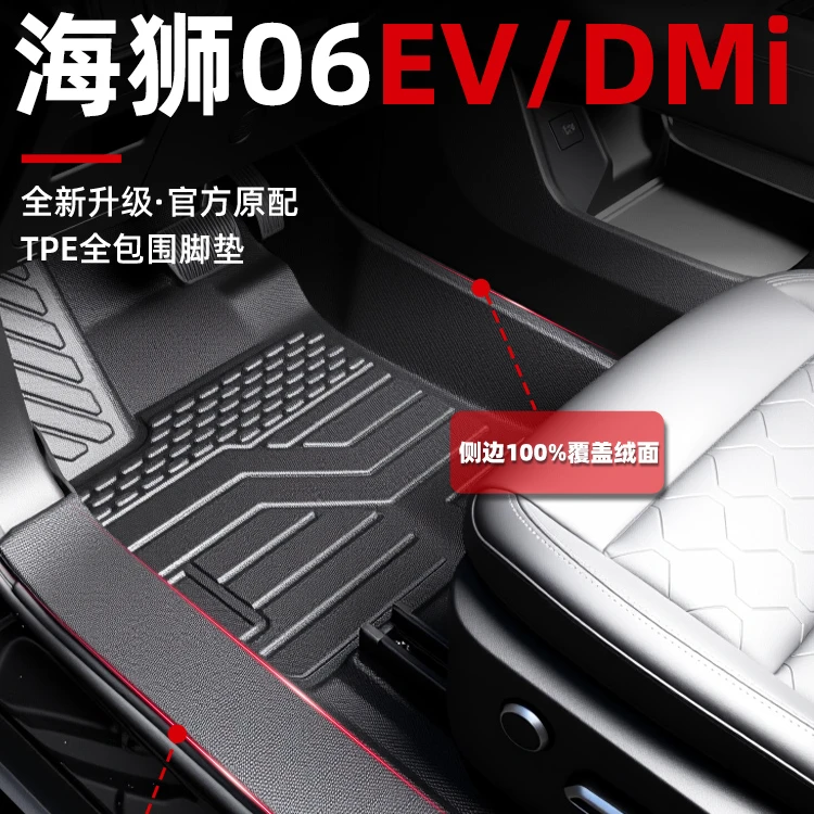 适用于2025款比亚迪海狮06EV全包围TPE脚垫DMi改装用品配件大全25