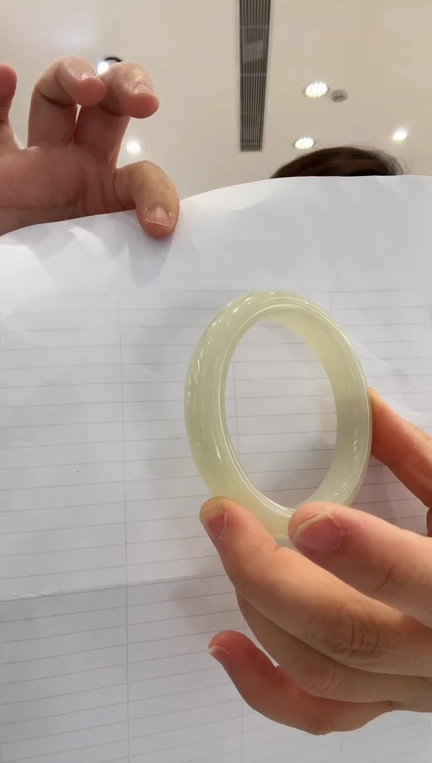 和田玉手镯未镶嵌91  卡60-61