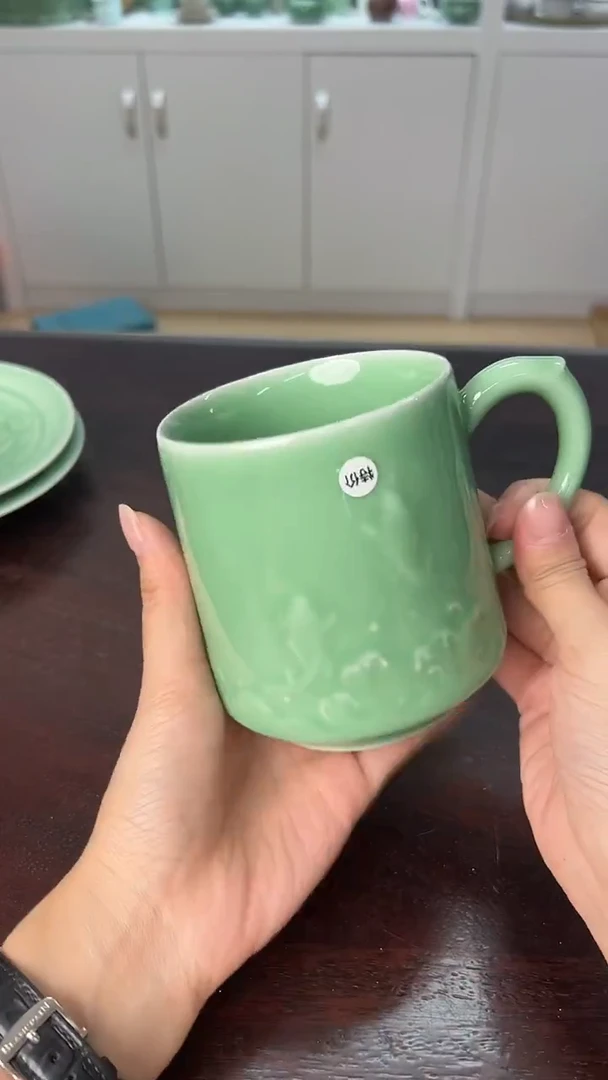 龙泉云间青瓷小米茶器
