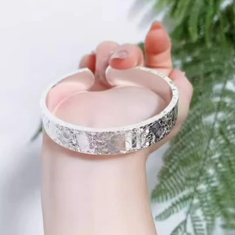 999.9银-三面碎碎冰莲花吉言开口