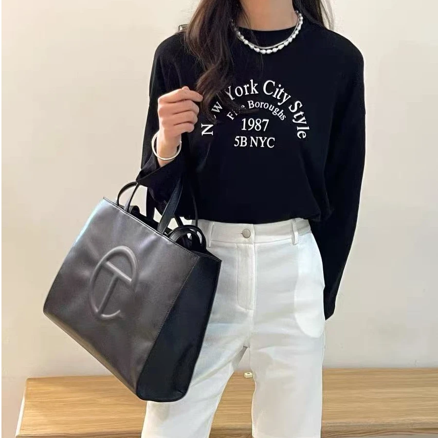 1987字母印花长袖防晒罩衫女外穿夏季薄款宽松百搭新款T恤上衣