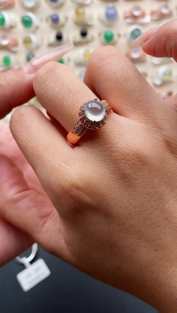 未镶嵌戒指翡翠姐*缅甸天然A货翡翠33   1-6