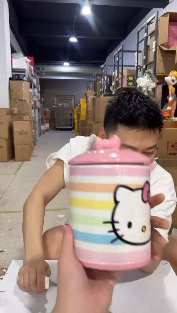 瓷片陶瓷彩虹kt储物罐