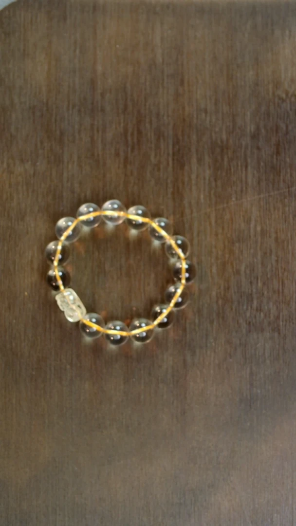 未镶嵌手链水晶柠檬黄