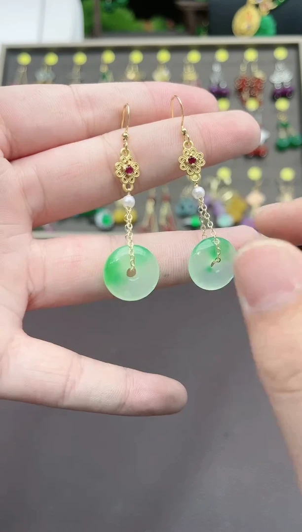 【闪购商品】玛瑙/玉髓耳钉银S925镶嵌306000