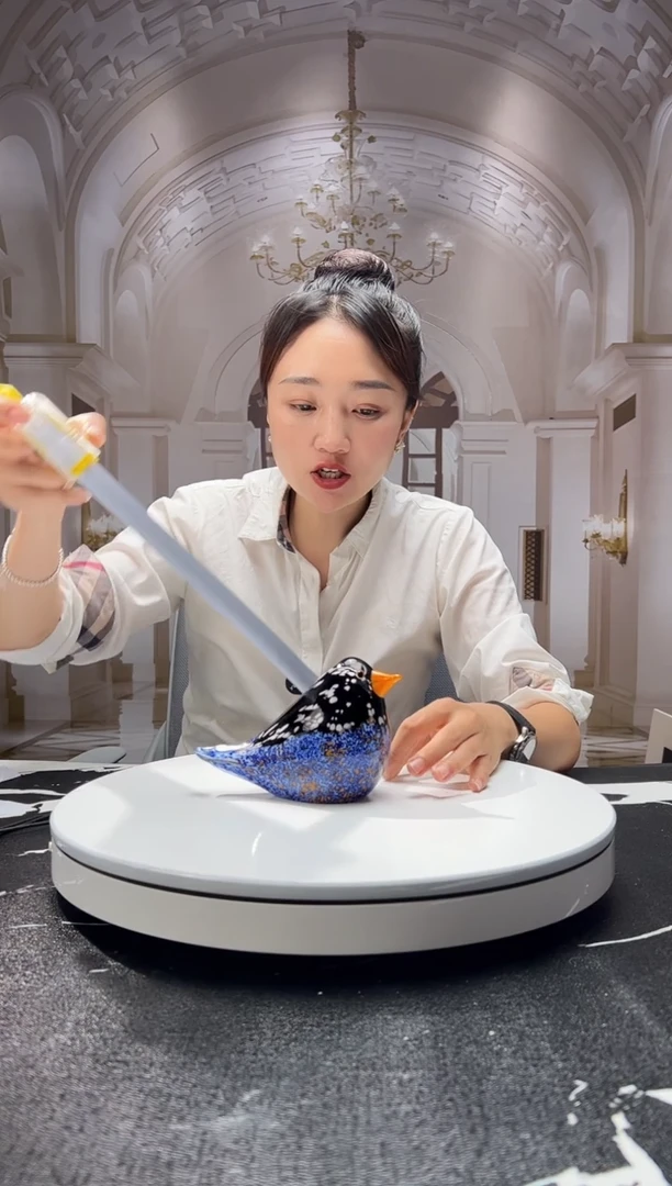 茶宠巴比特美学 蓝黑色小鸟