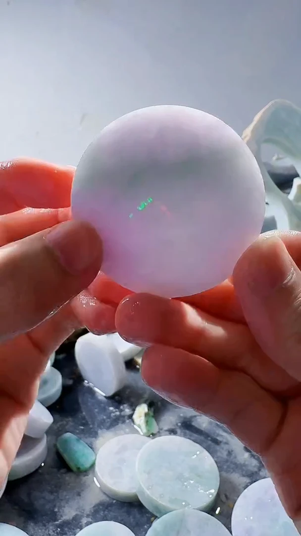 裸石翡翠缅甸翡翠A货文5043