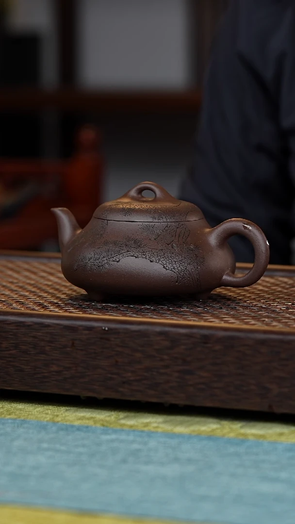 【闪购商品】紫砂茶壶汉堂石瓢280毫升