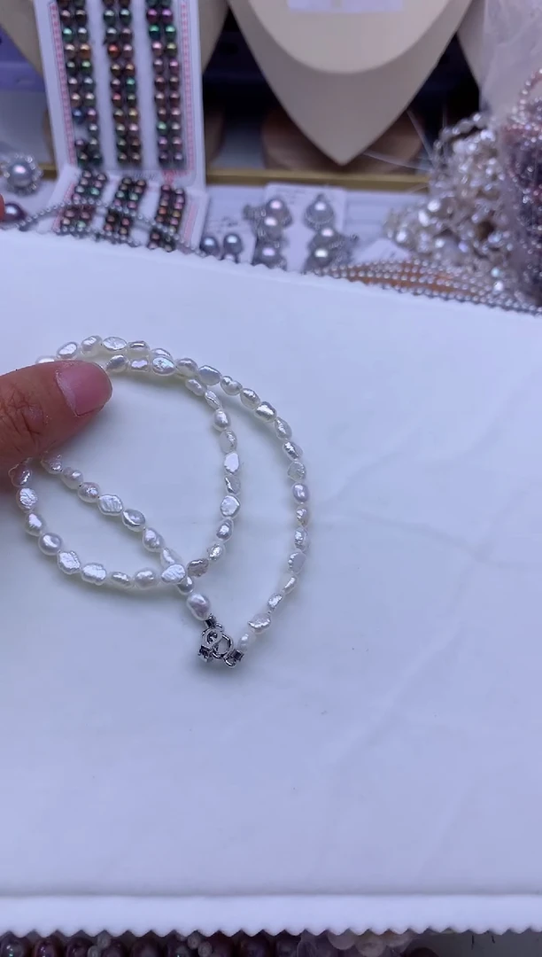 【闪购商品】淡水珍珠项链合金淡水珍珠项链