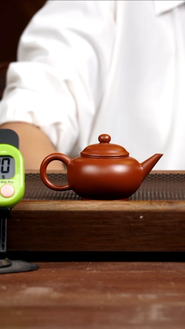 茶壶紫砂枫**月朱泥水平130CC