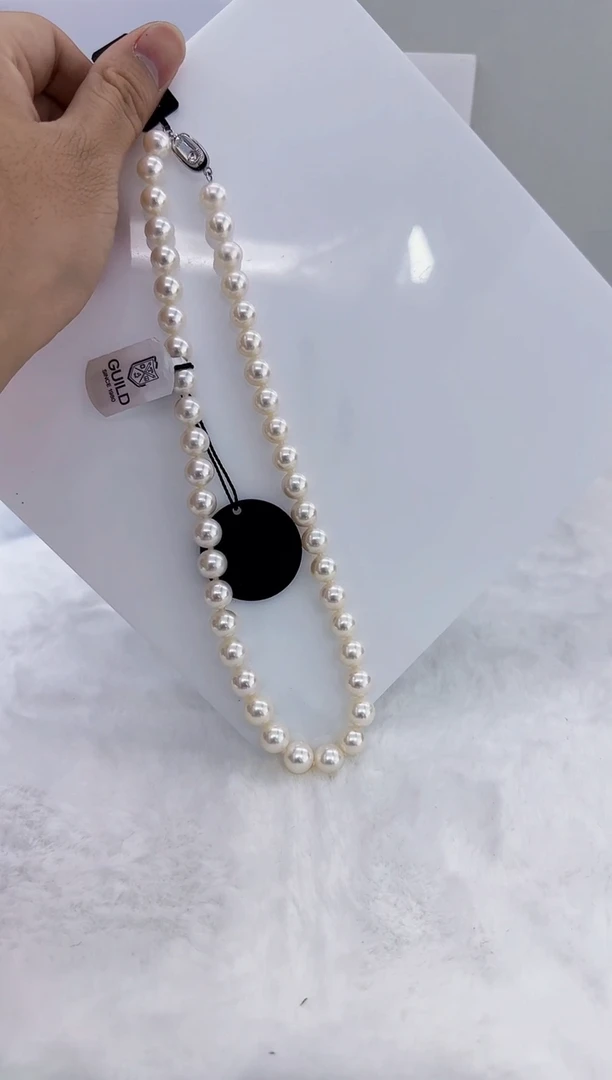 未镶嵌淡水珍珠DA珍珠串链带吉尔德大证10-11 ss200