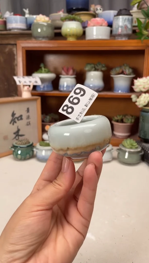 瓷片869知木小芳花盆
