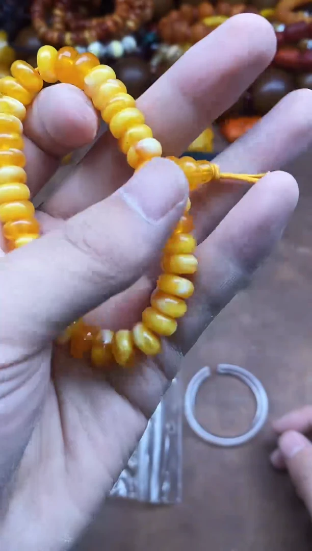 非金属无俄罗斯特色磨砂橘皮珠串多样性发货