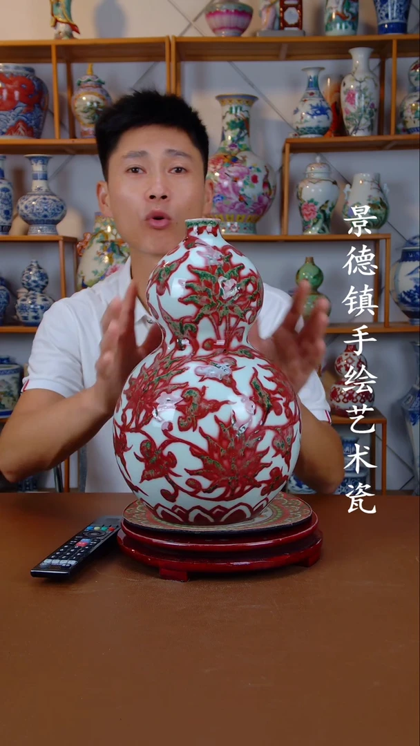 现代景德镇手工手绘陶瓷摆件37