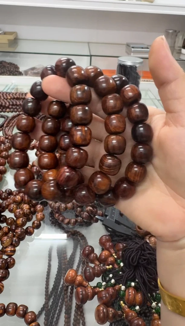 黄花梨/降香黄檀手串/手链正宗1314规格老型珠海黄手串