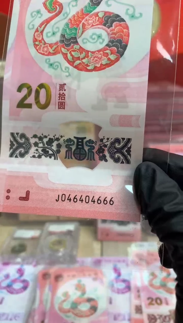 【闪购商品】塑料  蛇钞纪念钞 豹子号 404666