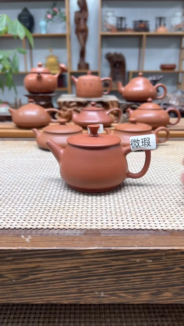 原矿朱泥全手 微瑕高瓢 120cc