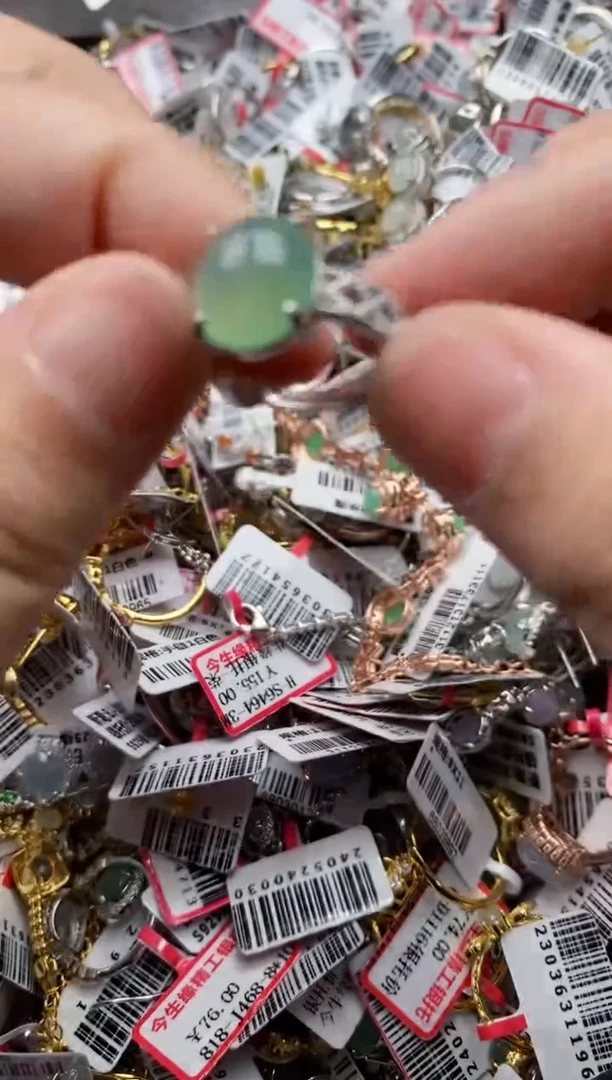 【闪购商品】翡翠戒指银S925镶嵌33333---4