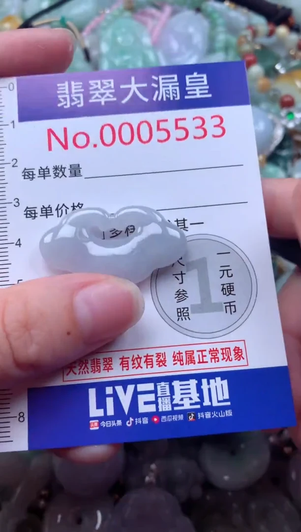 翡翠未镶嵌吊坠(不含链)5533