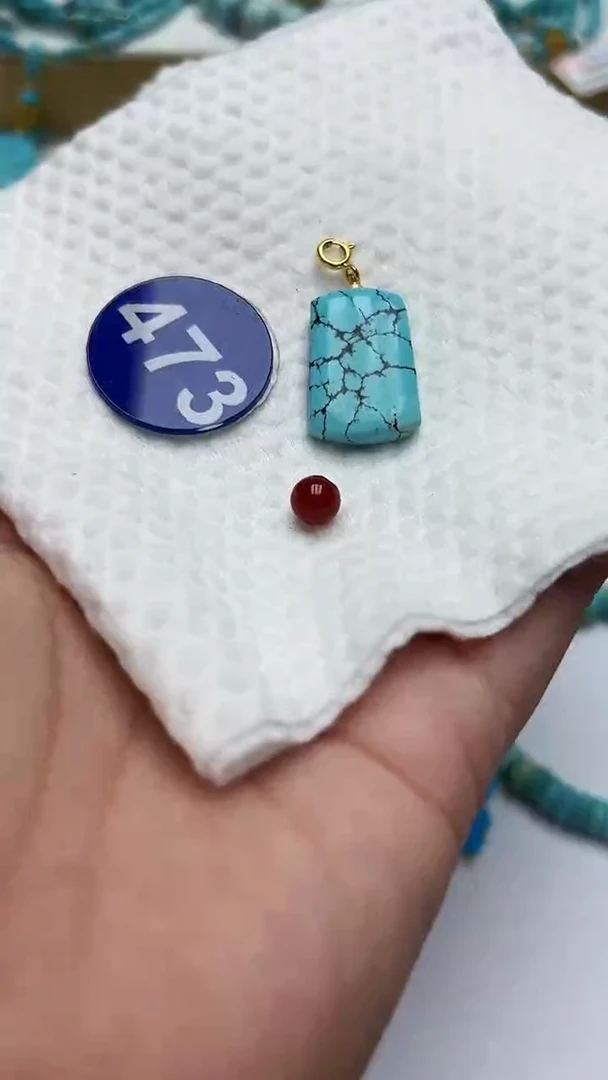 玛瑙/玉髓珠子银S925镶嵌473