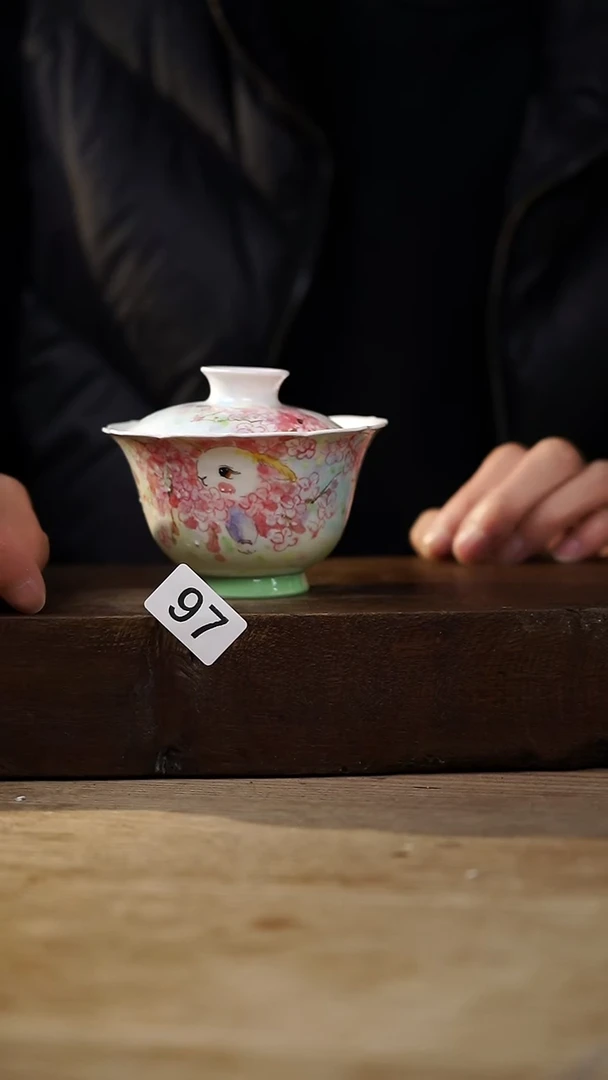 瓷片设计师手作！！！落单设计师福利！！盖碗