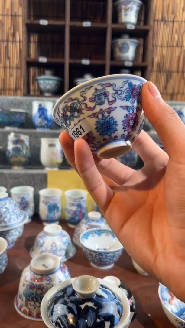 1961天禄言瓷纯手绘瓷器