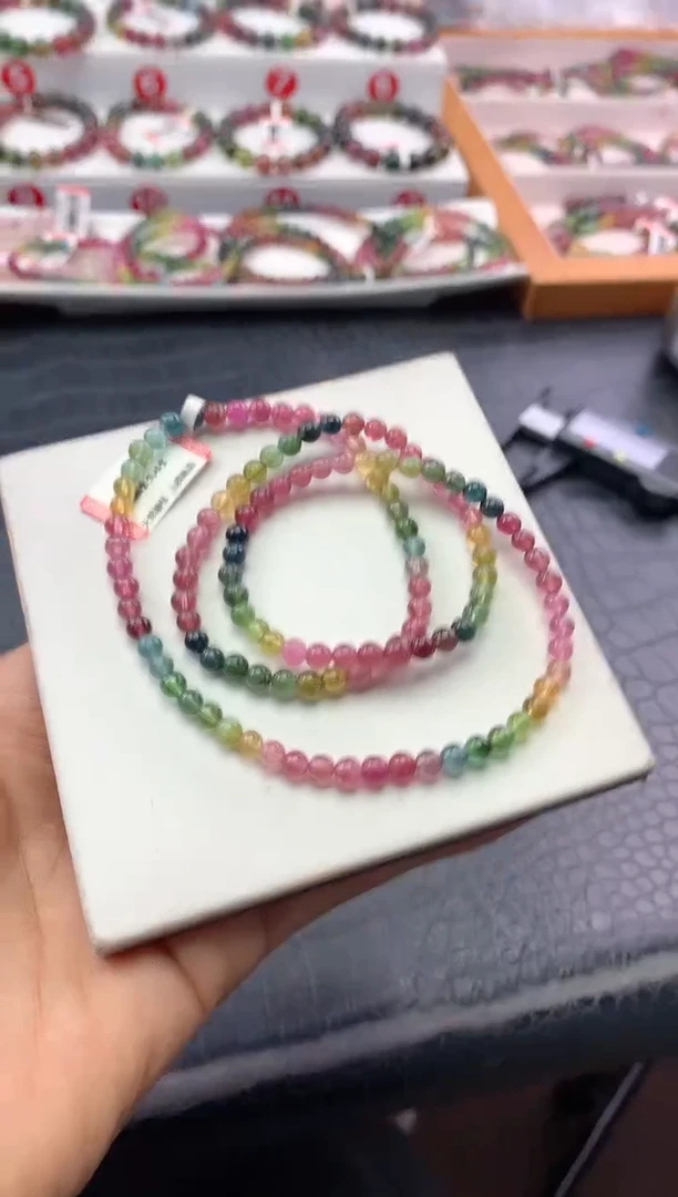 未镶嵌手串碧玺多样性发一条