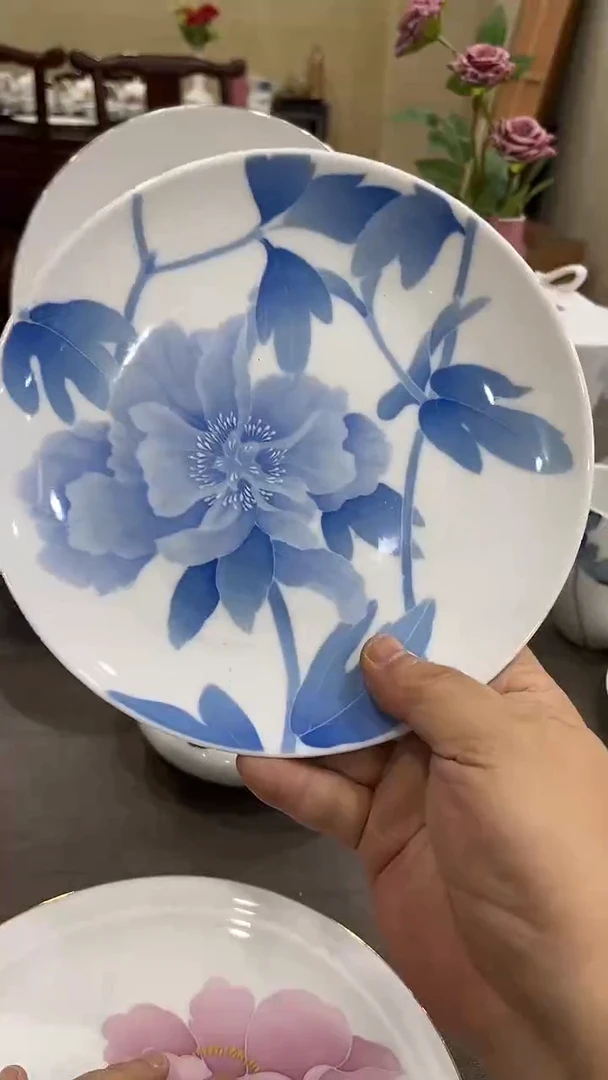 20厘米湖南醴陵釉下五彩陶瓷