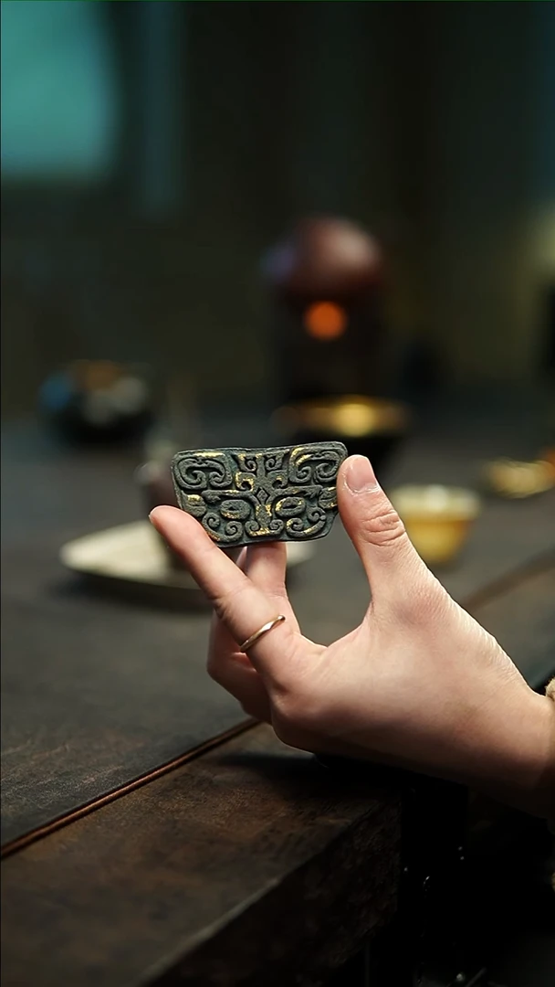 【闪购商品】司徒陶泥饕餮纹盖置