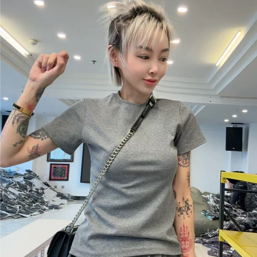 百搭款1527款净版灰色短袖b