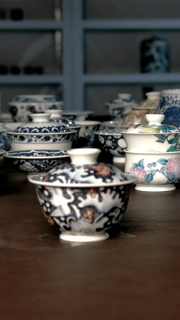 其他瓷一路莲科盖碗