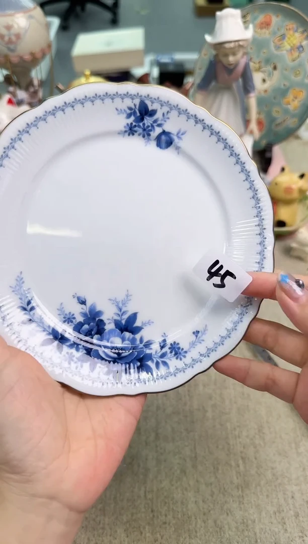 瓷片17.8CM瓷片泡泡瓷器美到爆