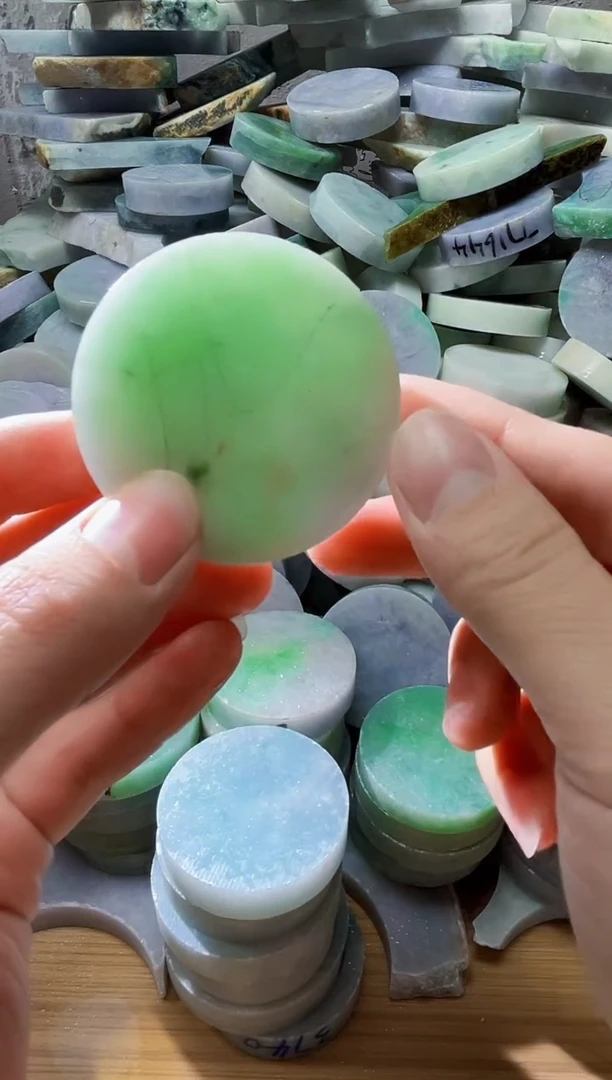 裸石翡翠天然翡翠A货玉 南 063