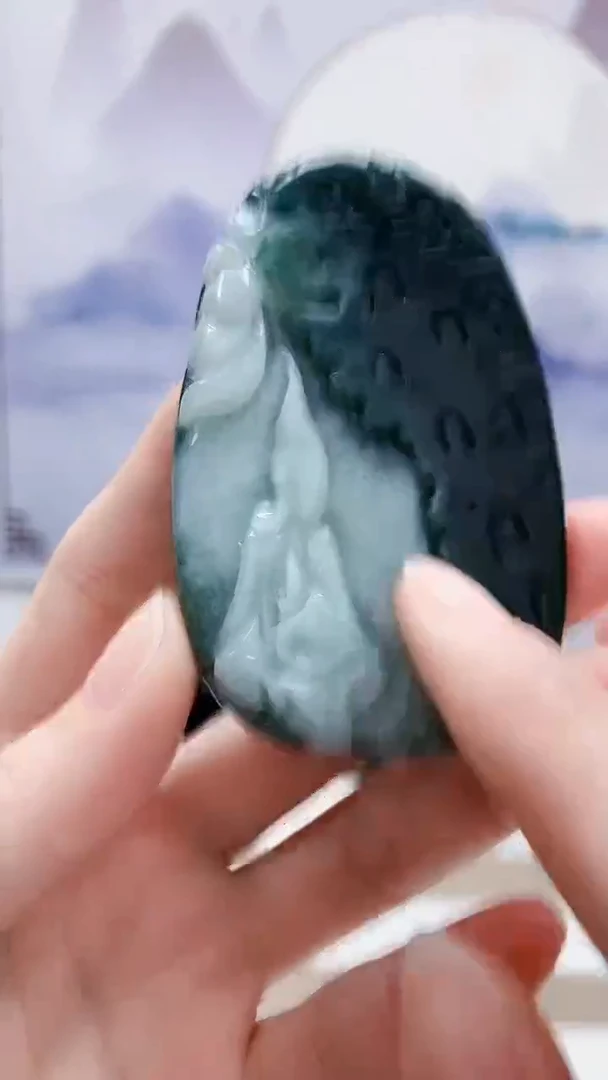 未镶嵌定制翡翠4812ry-毛货挂件60